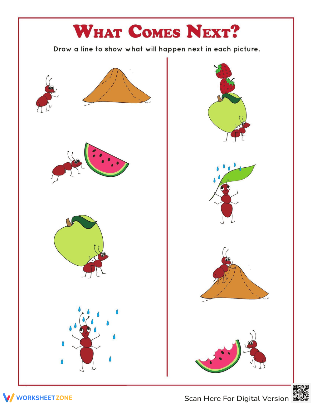 What Comes Next Sequencing Activity - Page 1