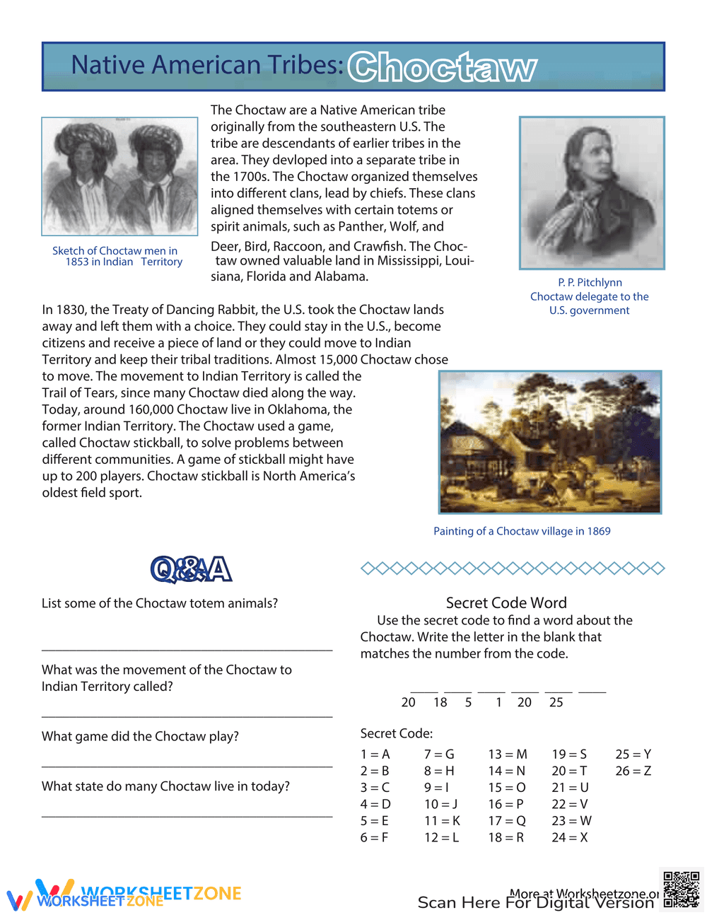 Native American Tribes: Choctaw - Page 1