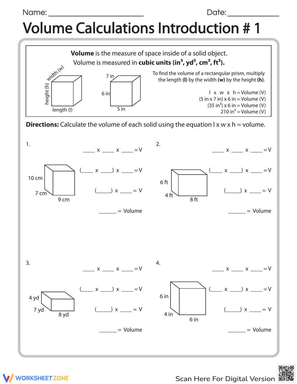 Introduction to Volume Calculation - Page 1