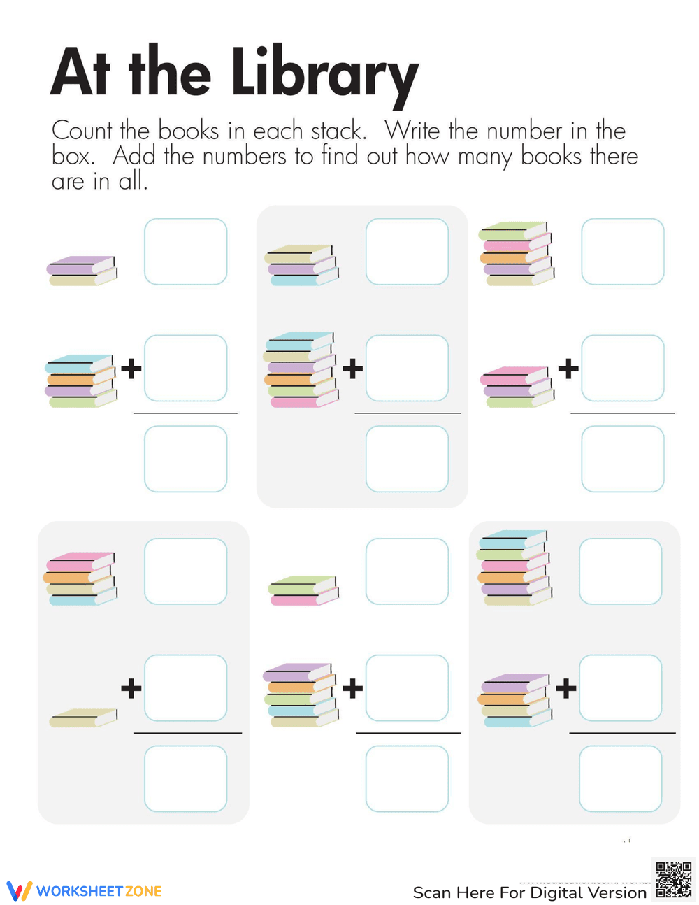 Library Addition Worksheet - Page 1