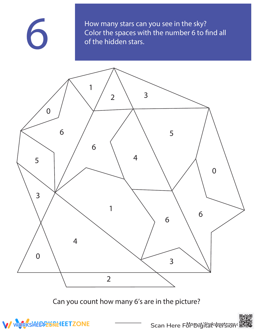 Color the Hidden Picture Worksheet - Page 1