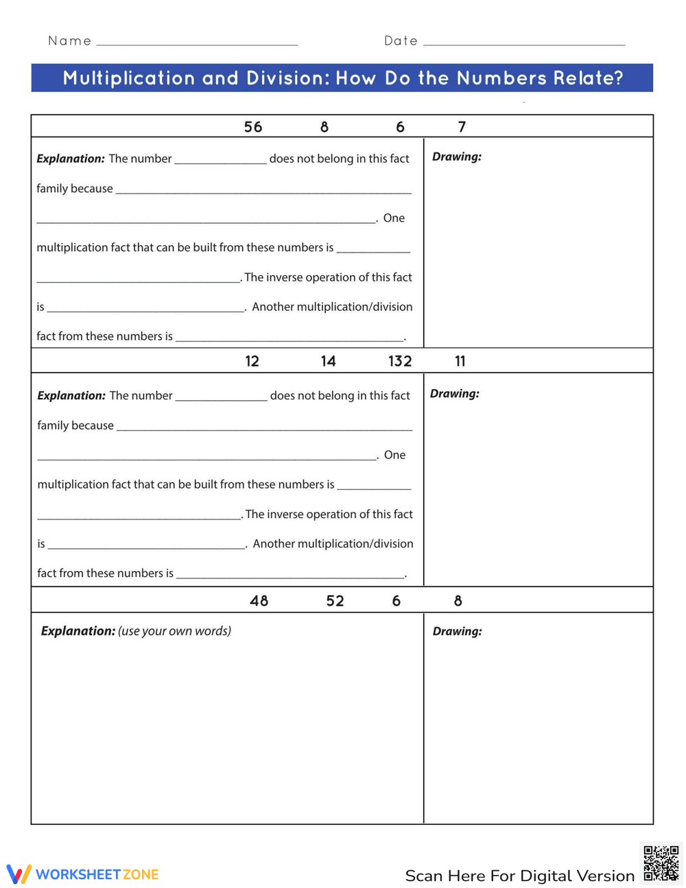 Multiplication & Division: How Numbers Relate - Page 1