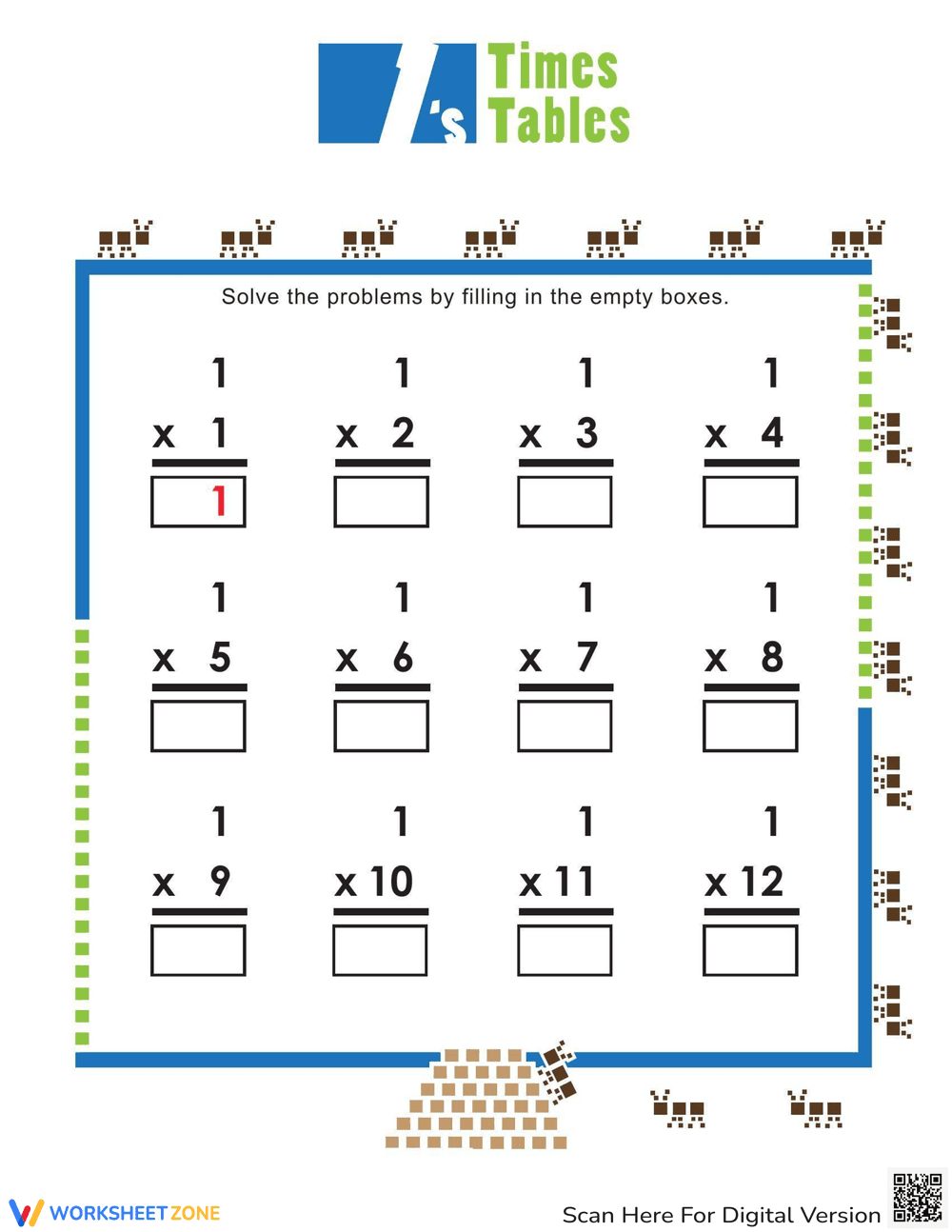Master Times Tables with this Worksheet - Page 1