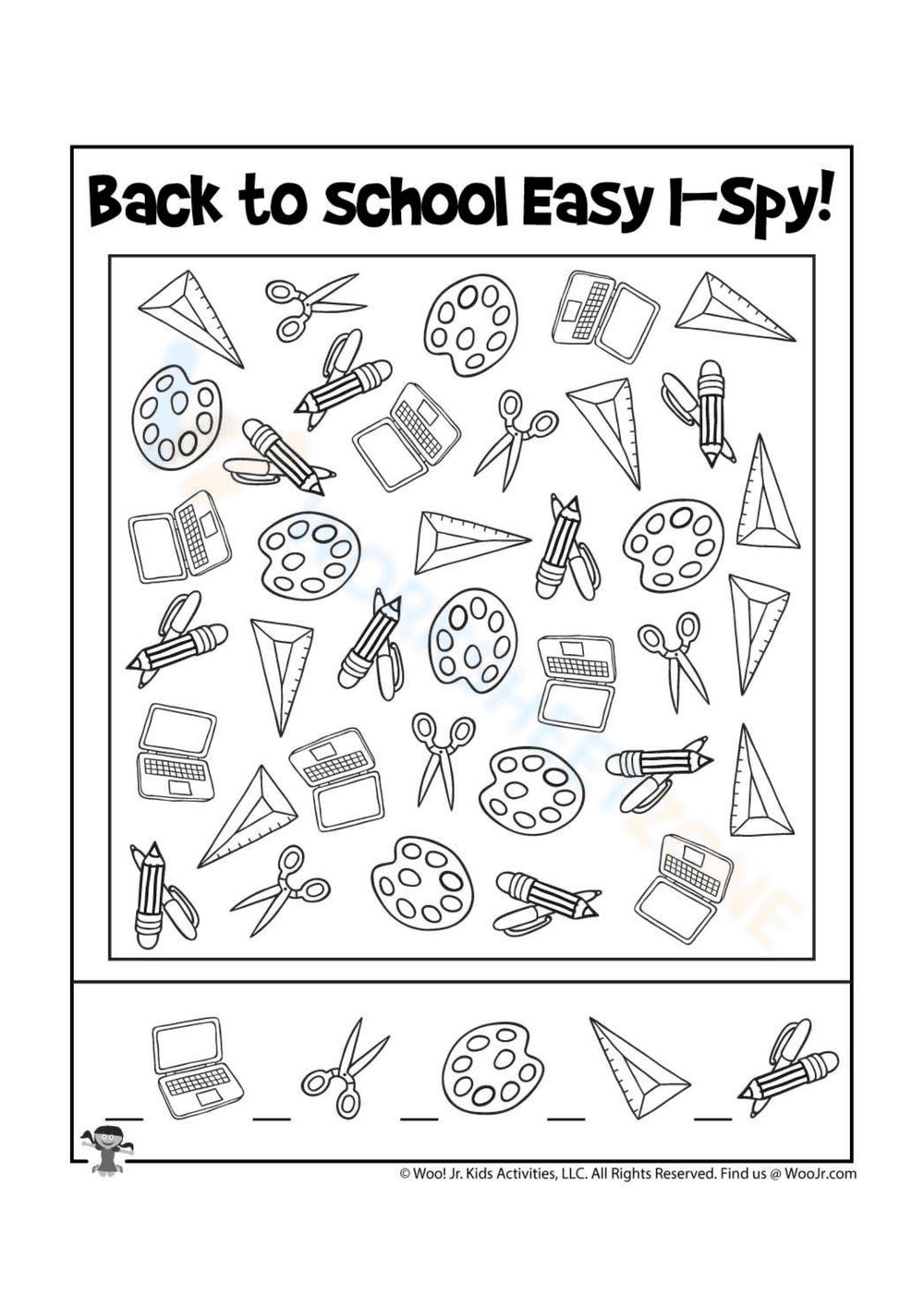 Back to School I Spy Activity - Page 1