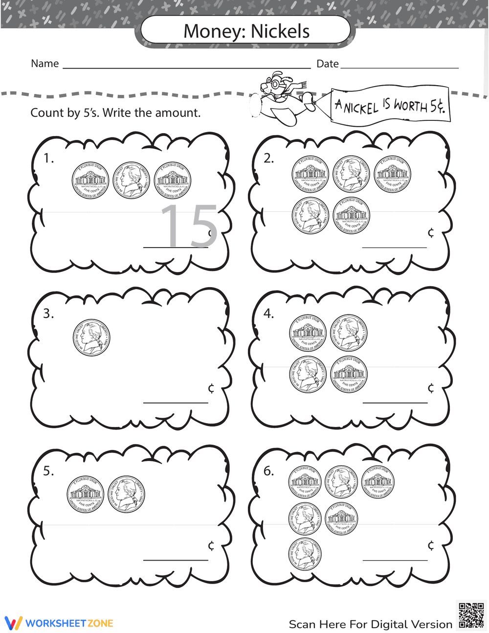 Money Match: Nickels Edition - Financial Skills - Page 1