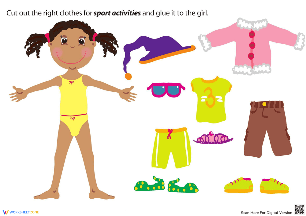 Creative Fun: Sports Girl Paper Doll - Page 1