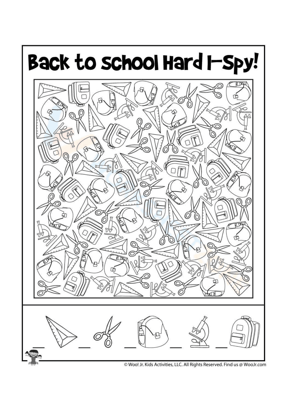 Back to School I Spy Challenge - Page 1