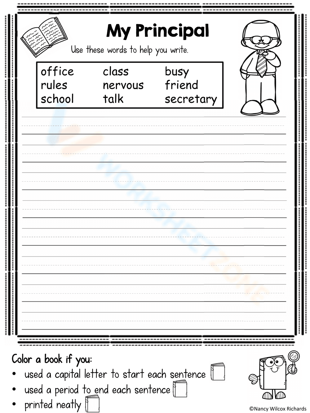 Writing Prompts: My Principal - Page 1