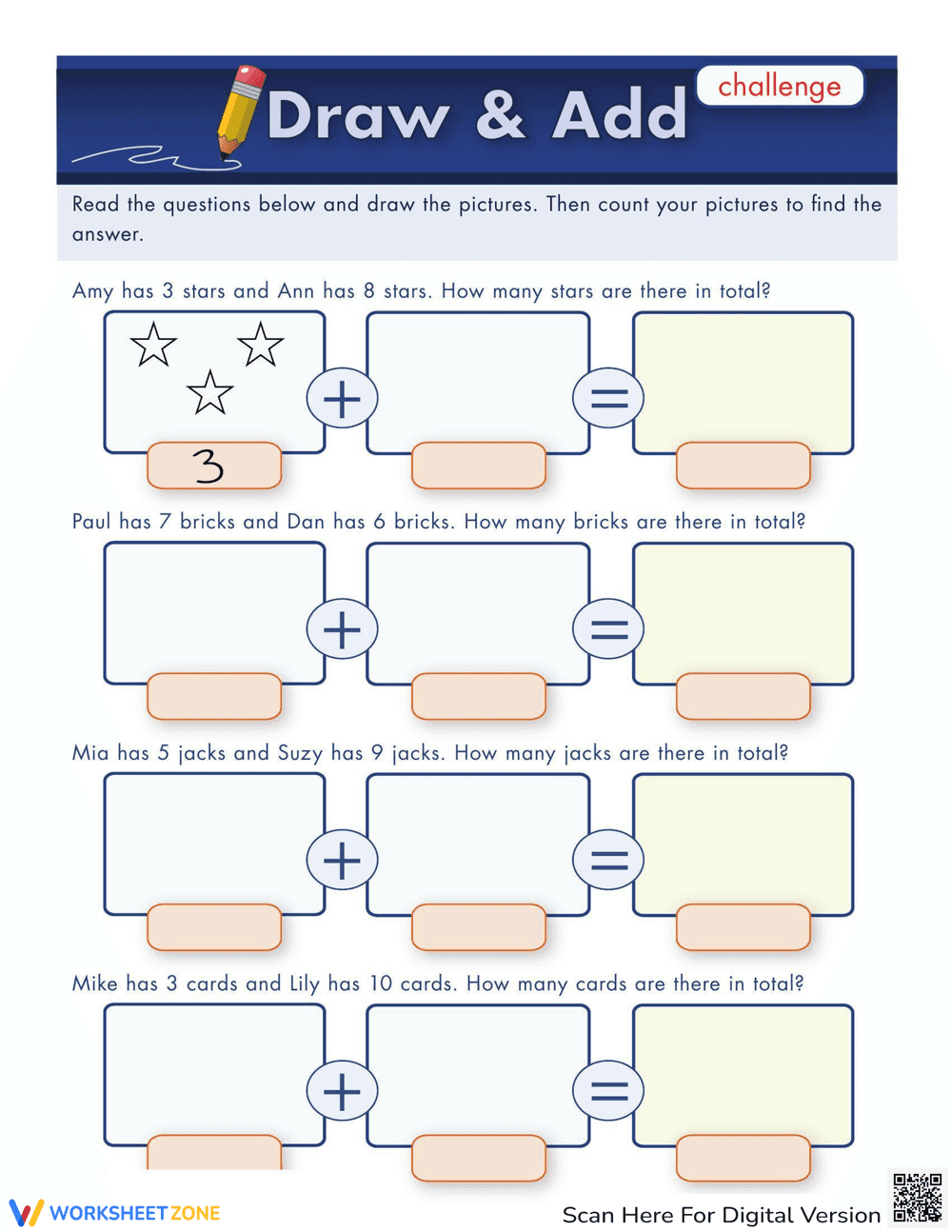 Draw and Add Activity - Page 1
