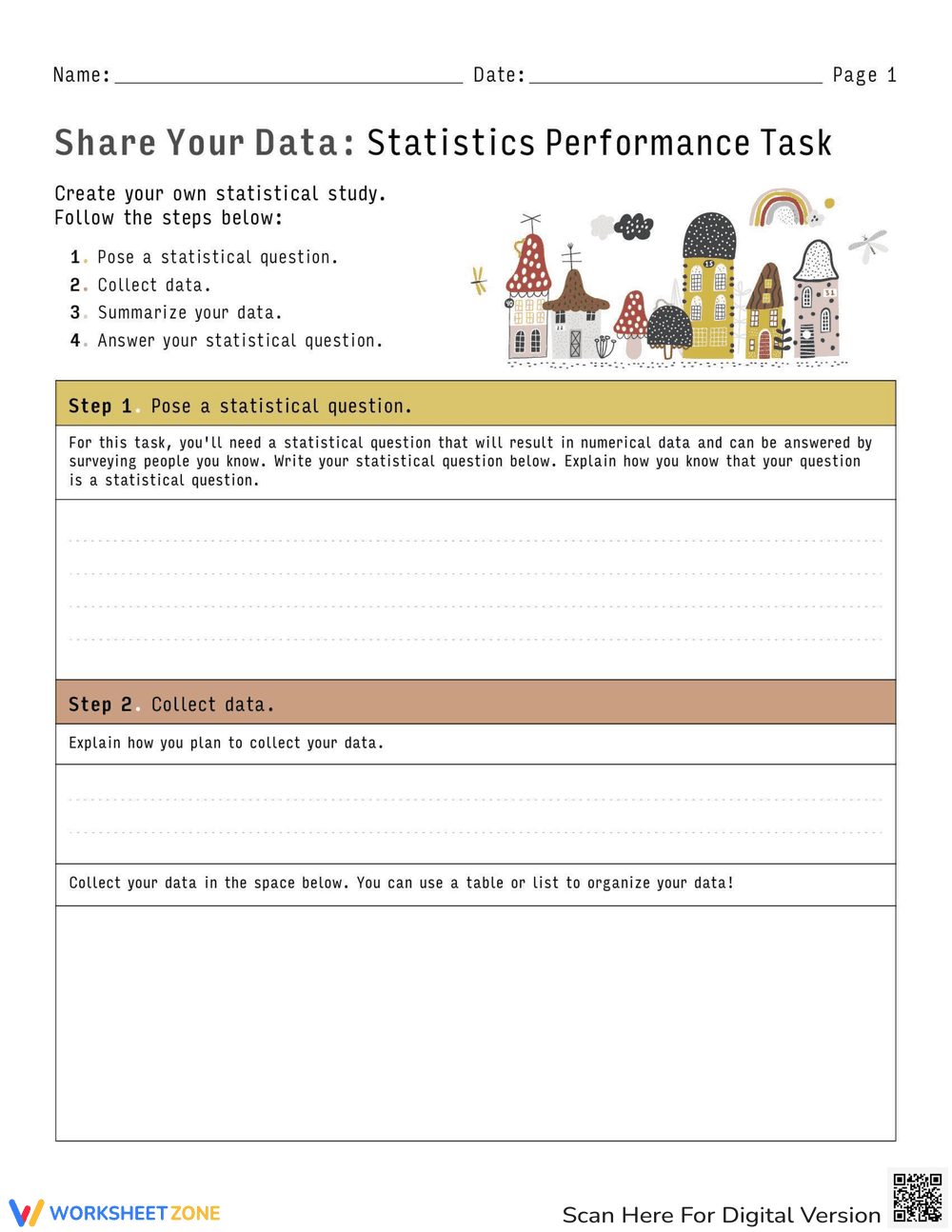 Share Your Data: Statistics Task - Page 1