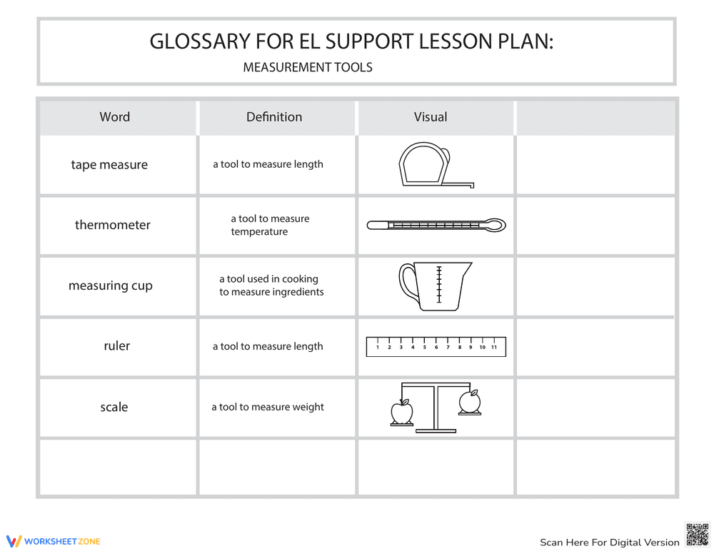 Glossary: Measurement Tools. - Page 1