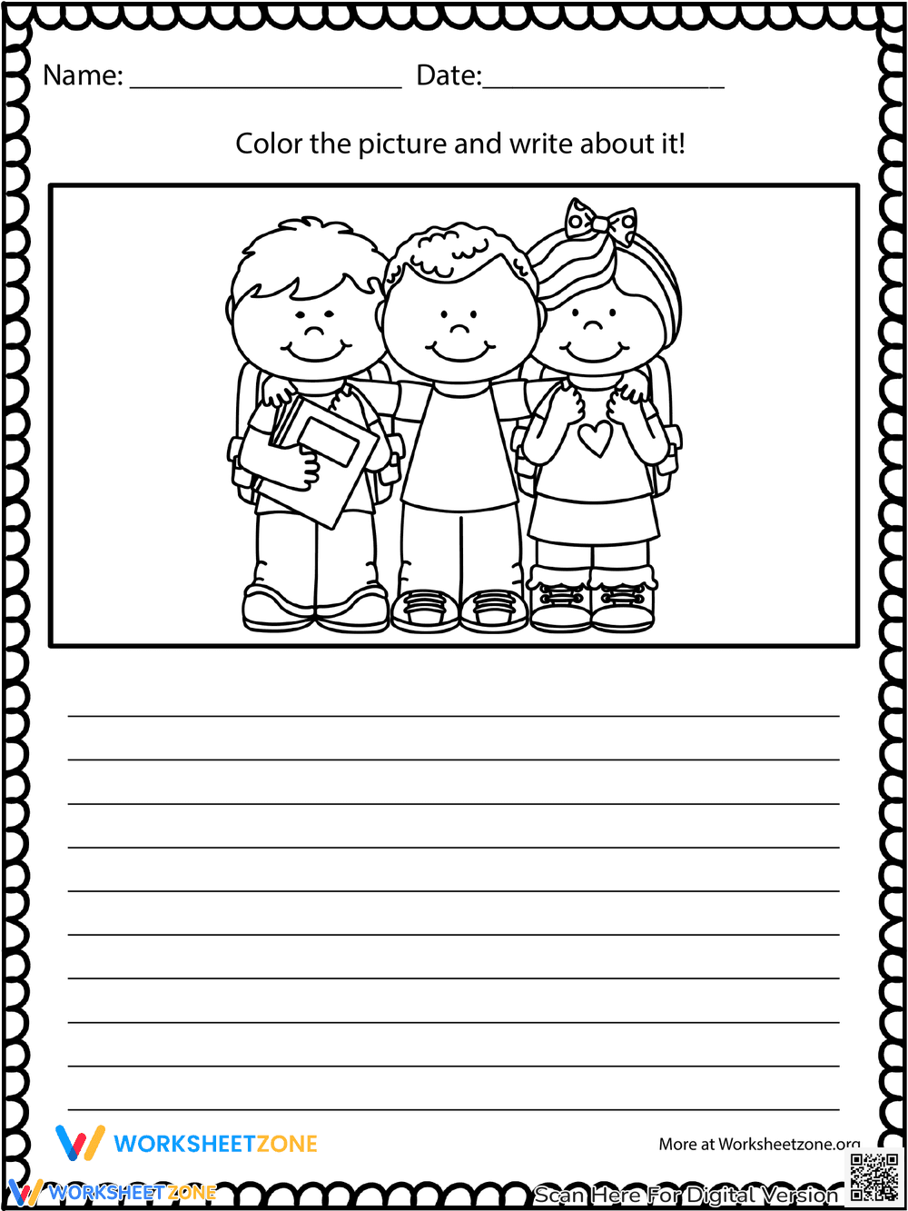 Back to School Writing Prompts: Ready for School - Page 1