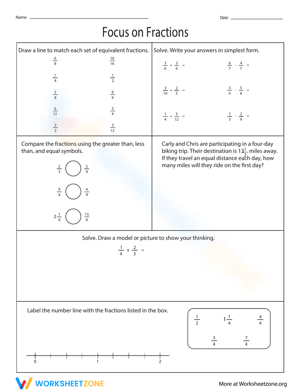 Focus on Fractions - Page 1