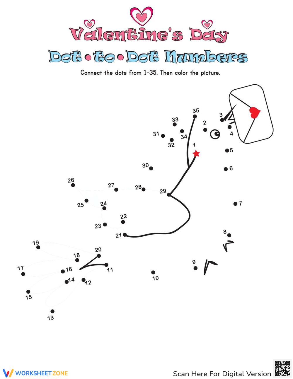 Valentine's Day Dot to Dot - Page 1