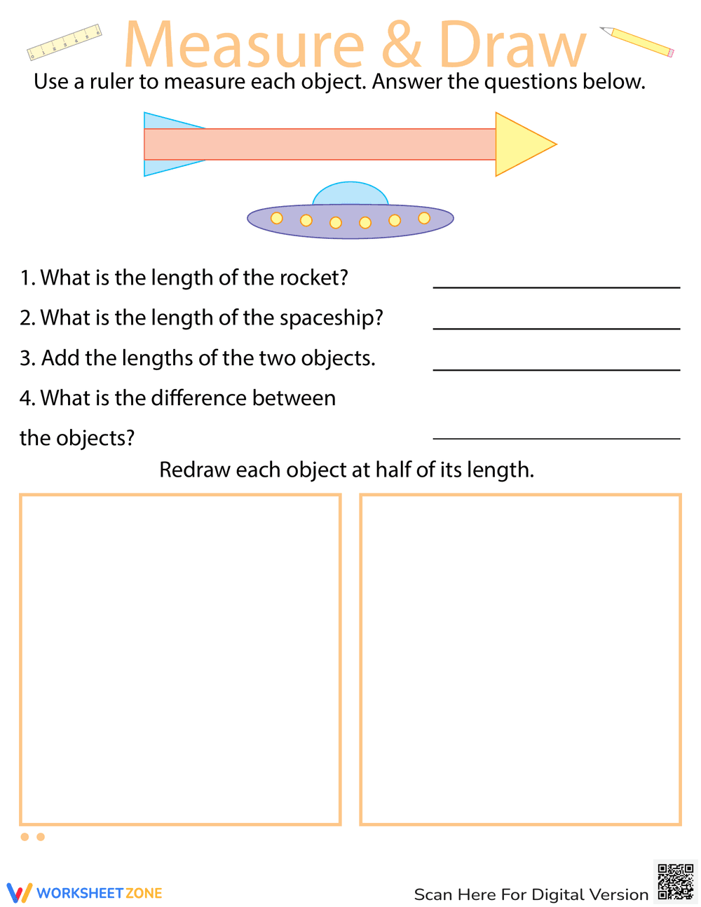 Develop Skills to Measure and Draw with Fun Activities - Page 1
