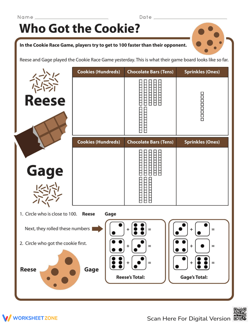 Who Got The Cookie? Logic Puzzle - Page 1