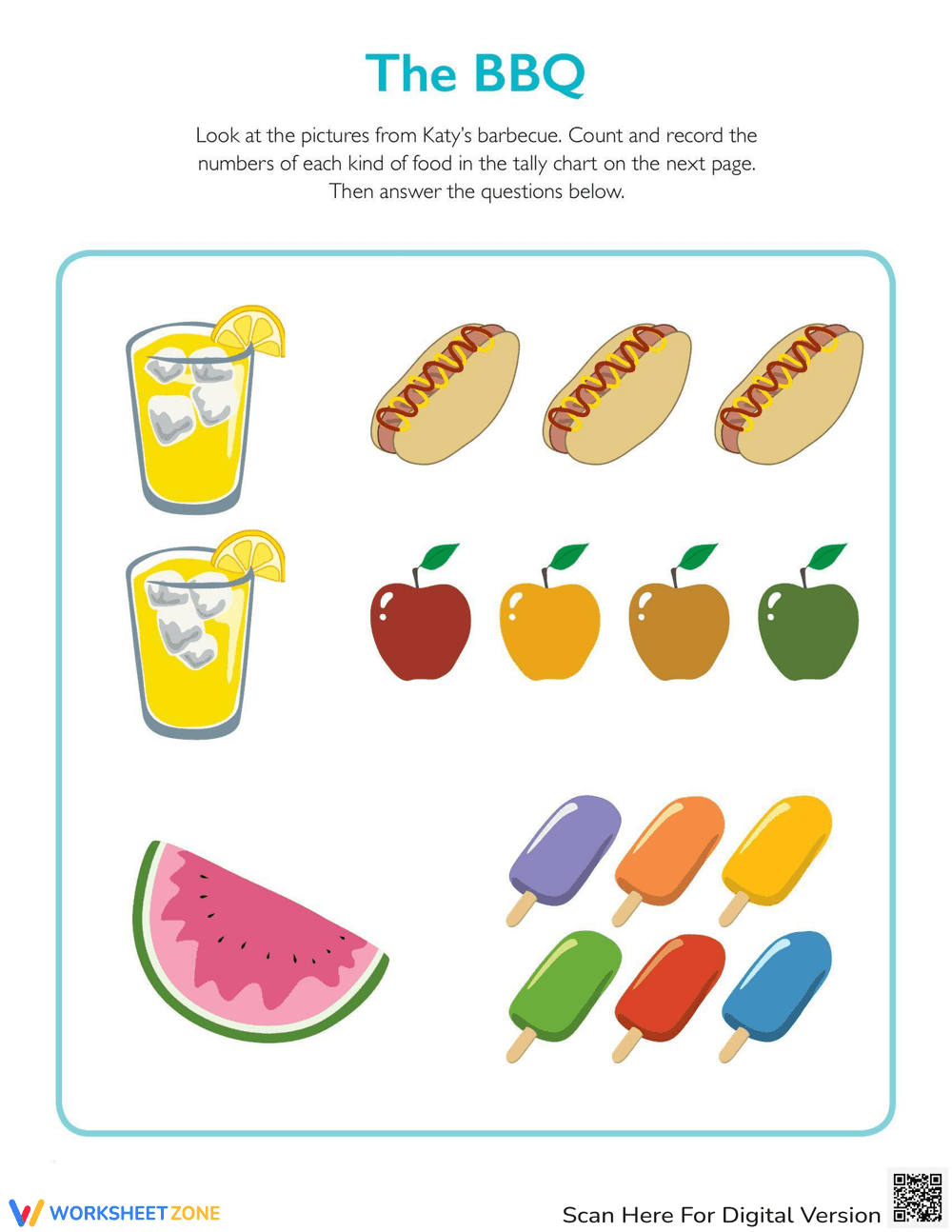 The BBQ Tally: Practice Tally Charts - Page 1