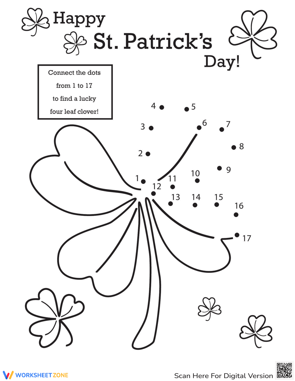 St. Patrick's Day Dot to Dot Fun - Page 1