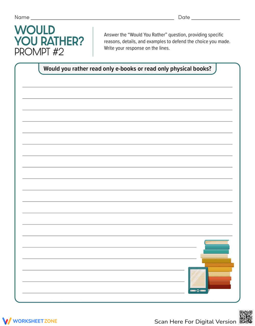 Would You Rather Prompt 2: Engaging Choices - Page 1