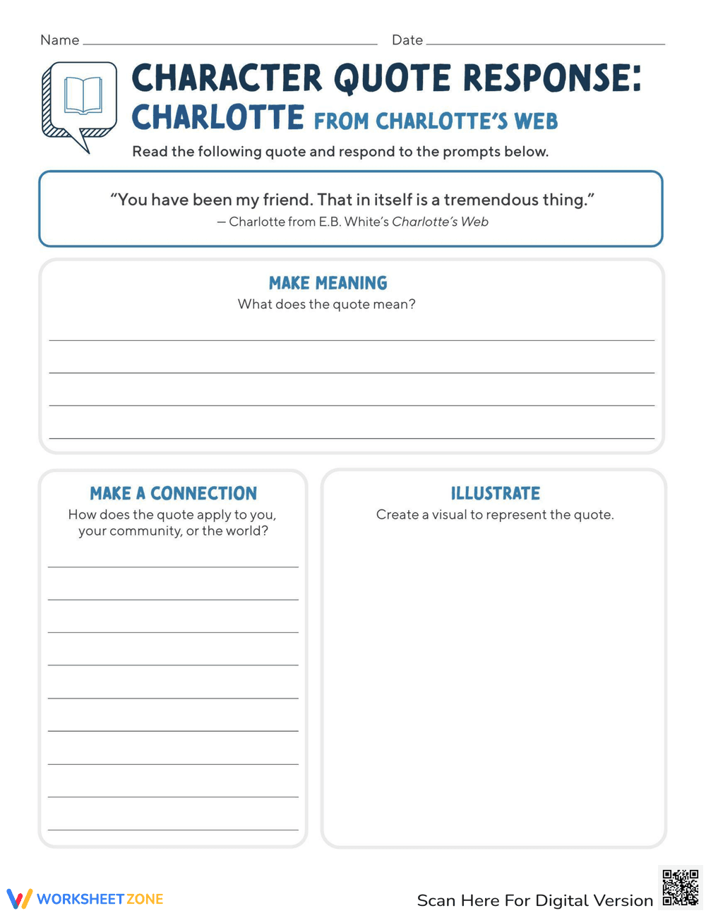 Character Quote Response: Charlotte - Page 1