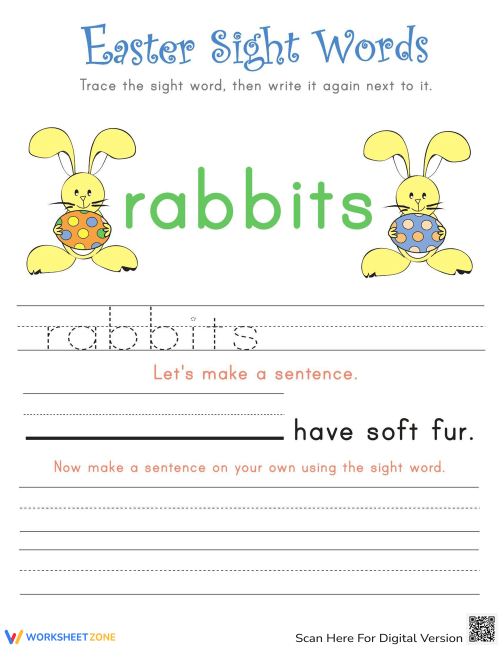 Easter Sight Words: Fun Vocabulary Practice - Page 1