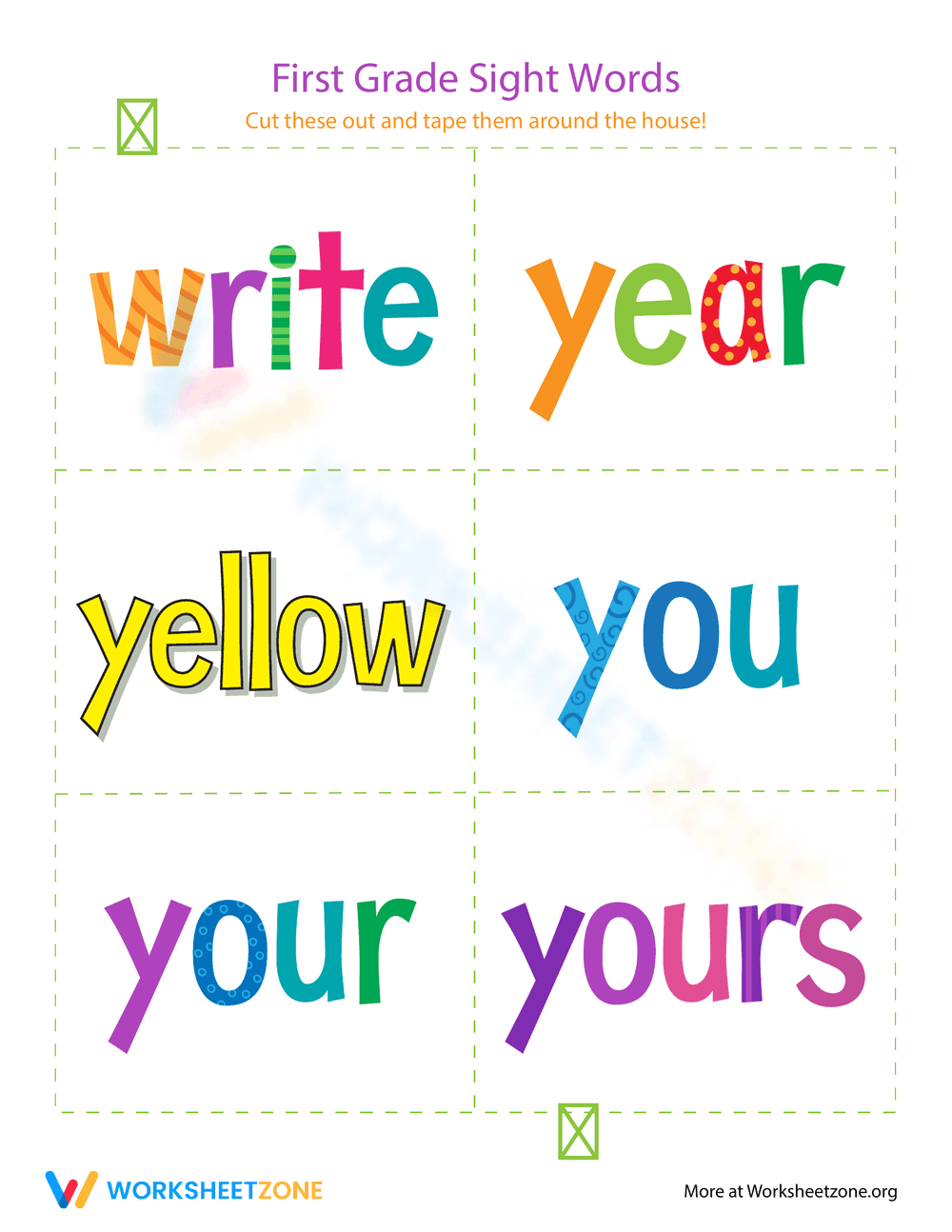 Sight Words Write & Learn — Printable Kindergarten - Page 1