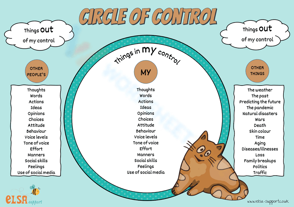 Circle of Control Poster | Grade 6 Essential SEL - Page 1