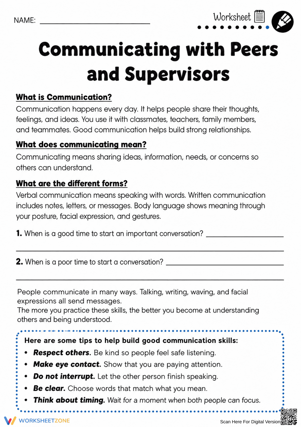 Essential Communication Guide | Grade 4-5 - Page 1