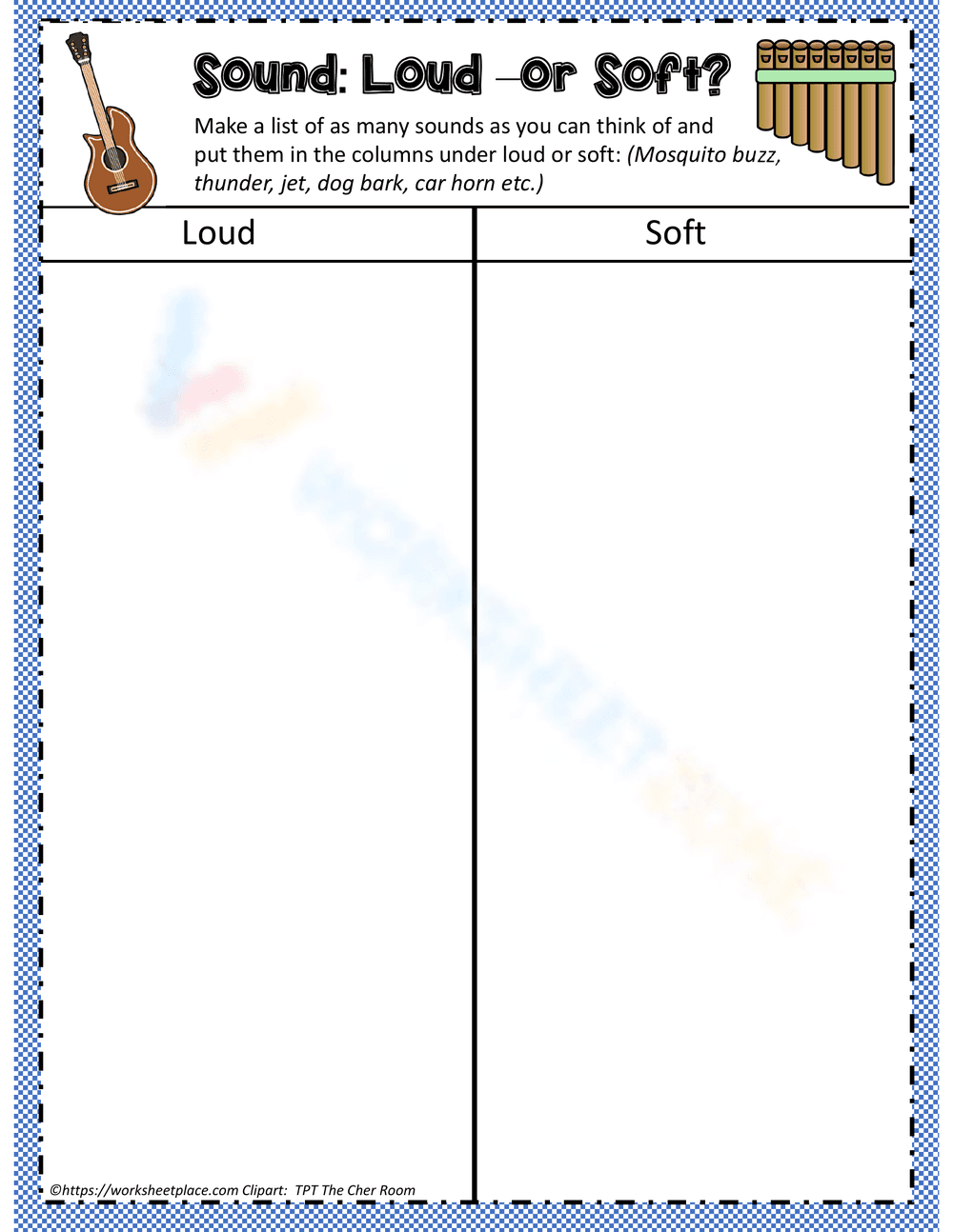 Loud or Soft Sounds | Science Activity for Kids - Page 1