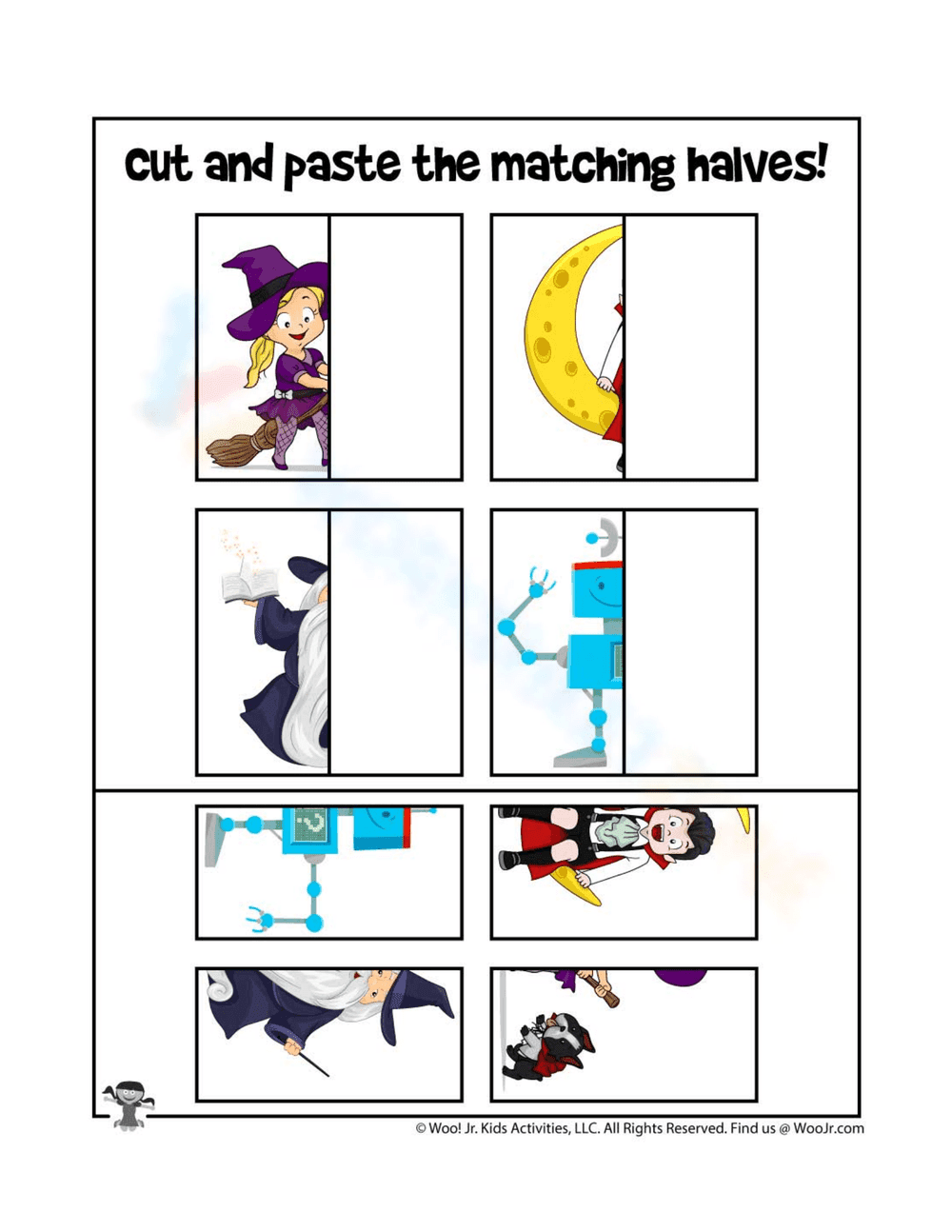 Halloween Matching Game for Kids - Page 1