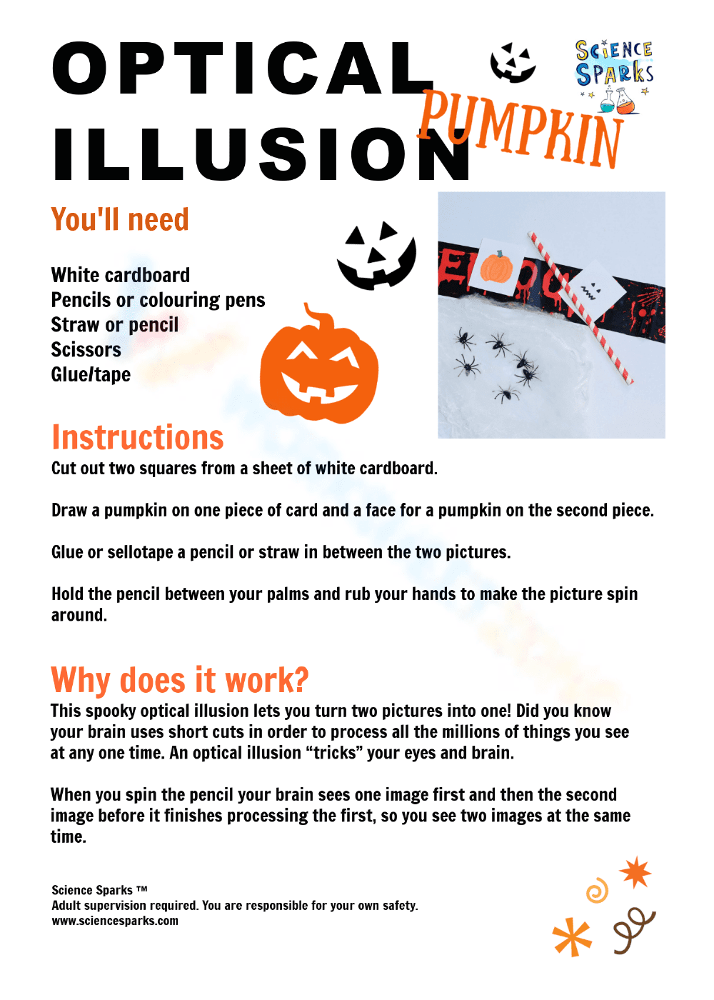 Halloween Optical Illusion Activity | Grade 1-3 Essential - Page 1