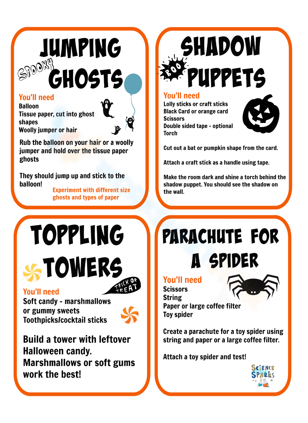 Halloween STEM Challenges Activities - Page 1