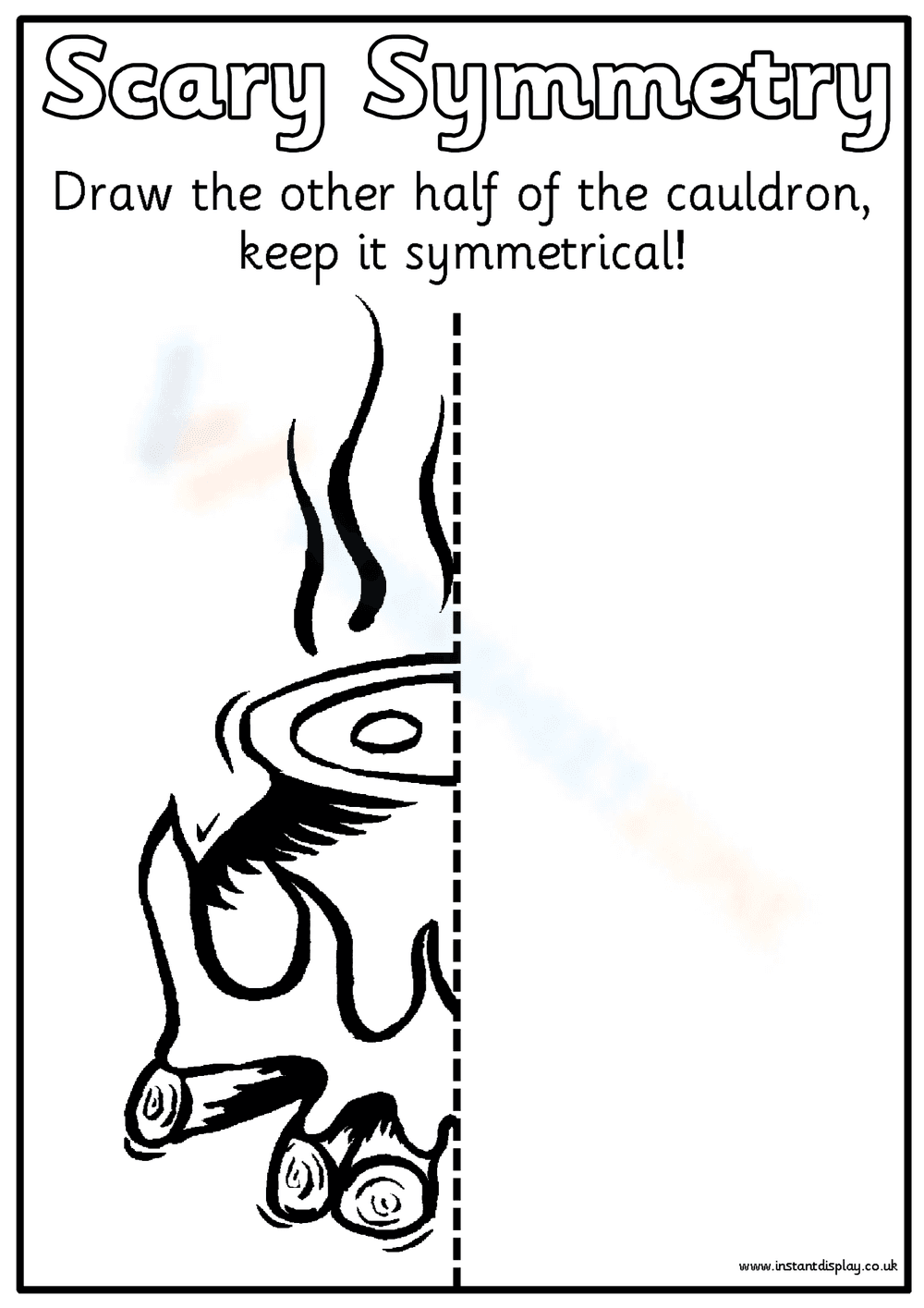 Symmetry Drawing Worksheet | Printable Grade 2 Math - Page 1