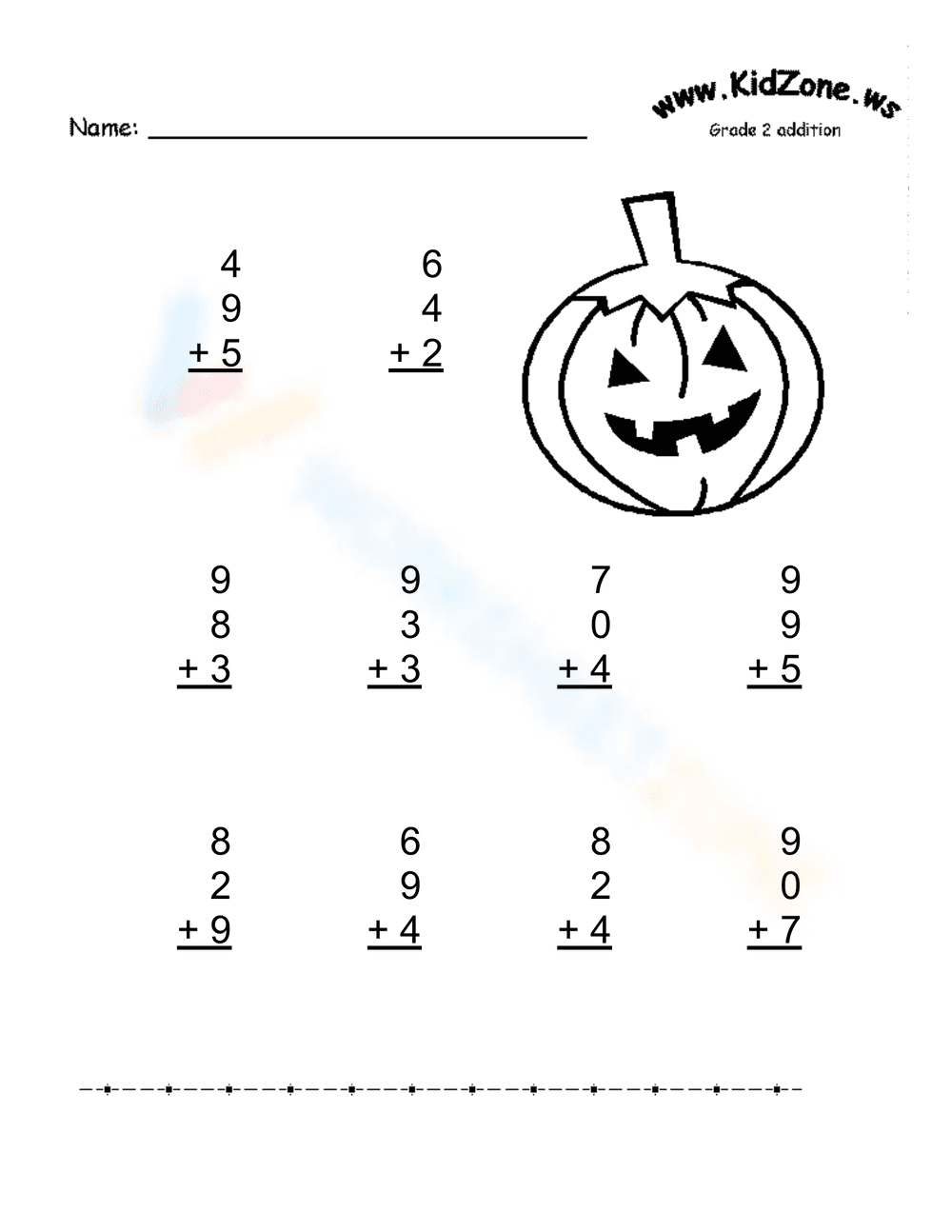 Halloween Addition Fun for Grade 2! - Page 1