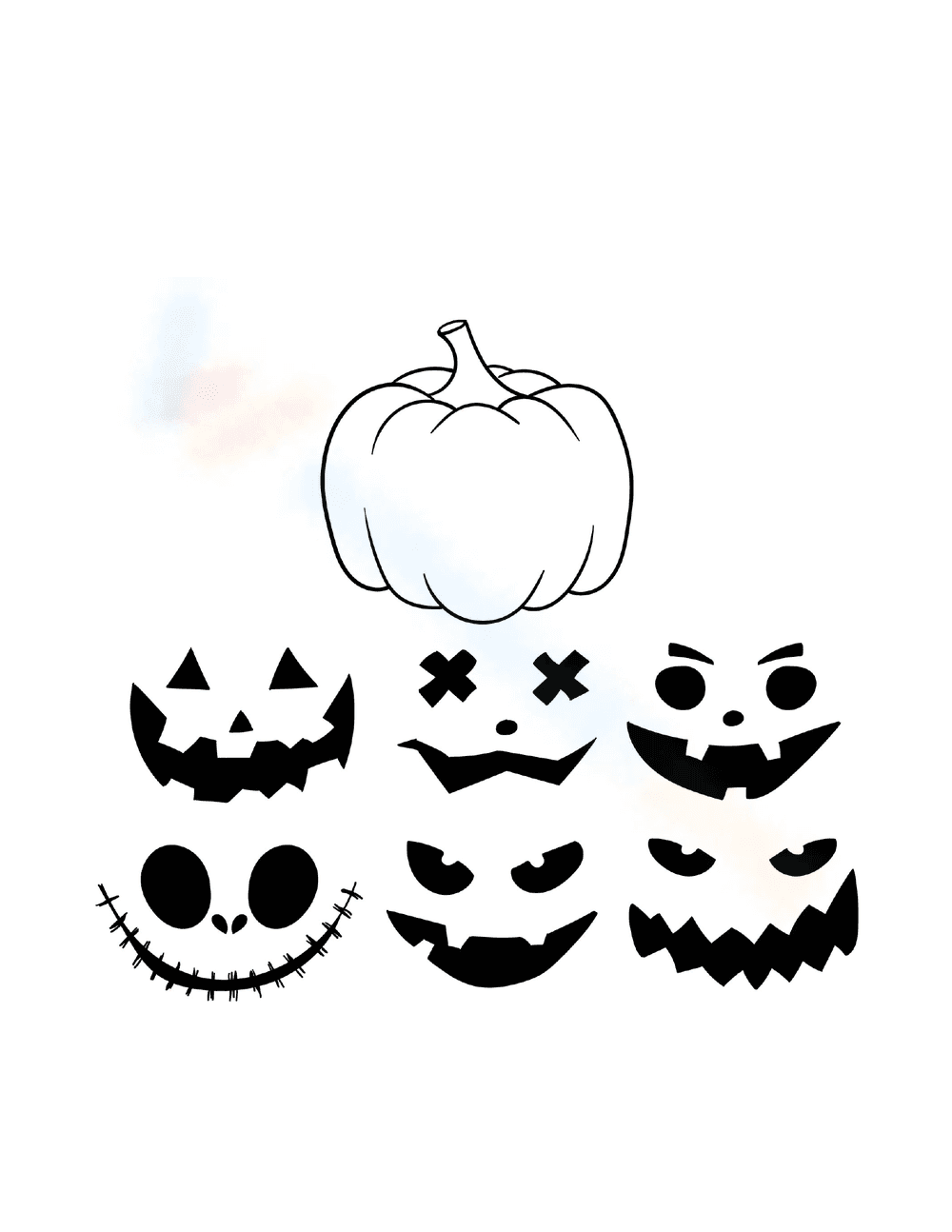 Halloween Pumpkin Cut and Paste Crafts! - Page 1