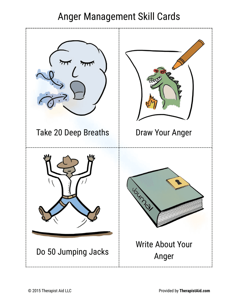 Learn Anger Management Skills with These Cards - Page 1