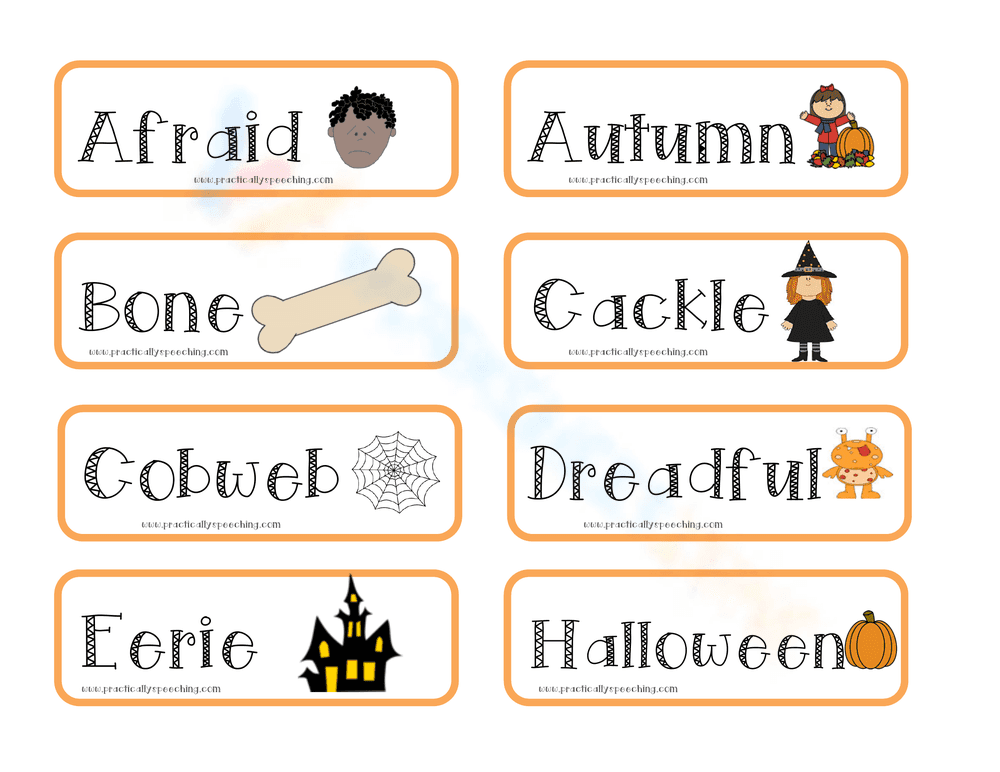 Grade 2 Halloween Vocabulary — Printable No-Prep Worksheet - Page 1