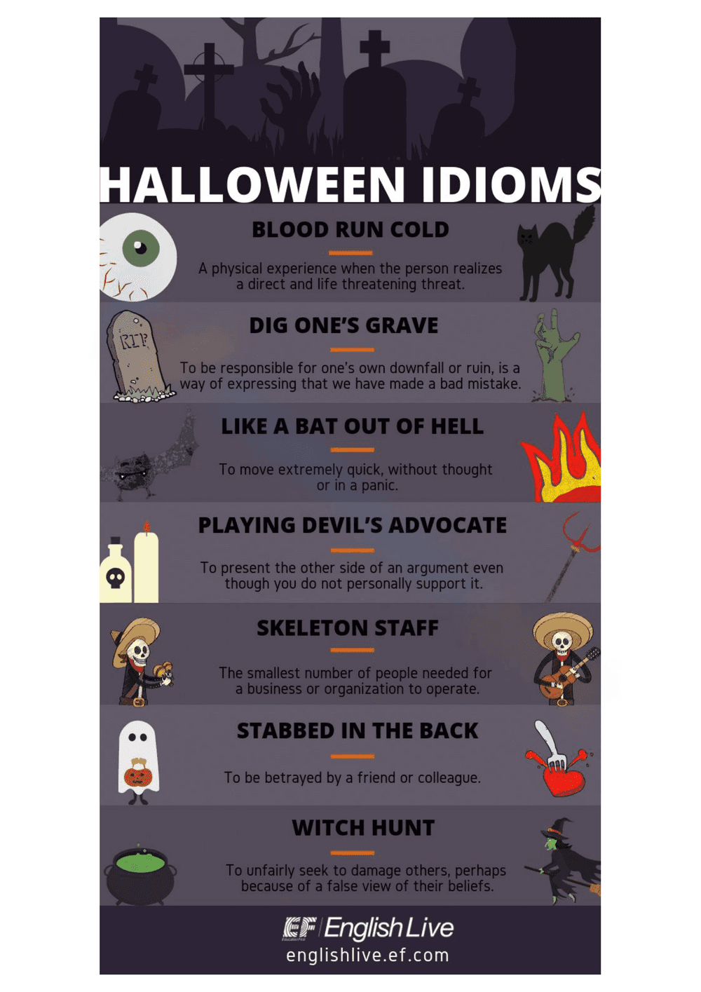 Uncover Fun Halloween Idioms - Page 1