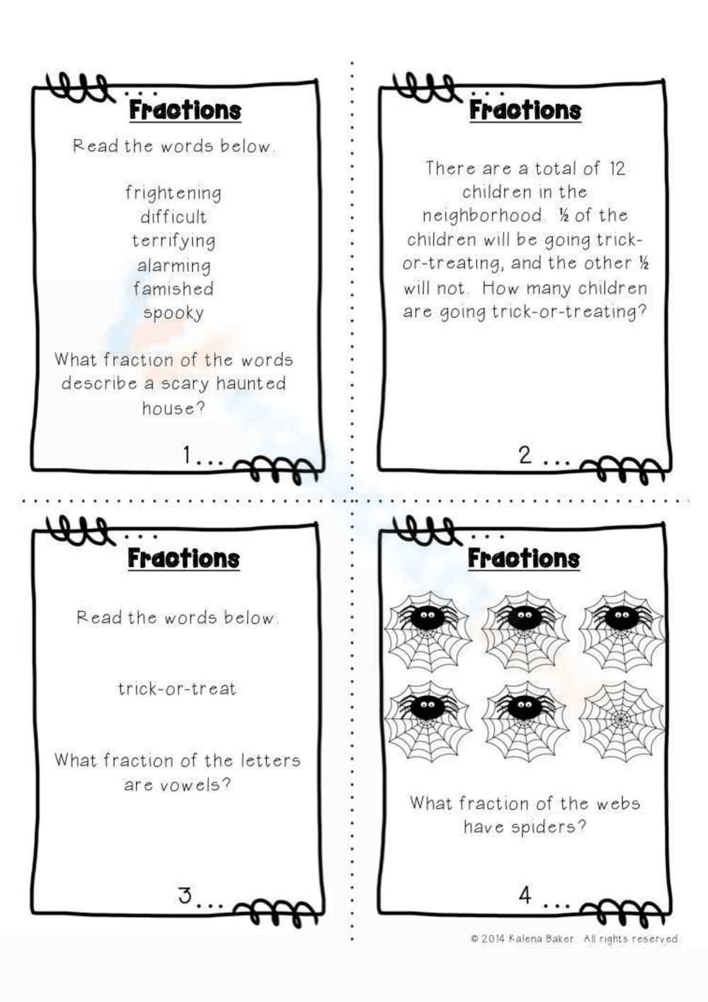 Comprehensive Fractions Worksheets for Practice - Page 1