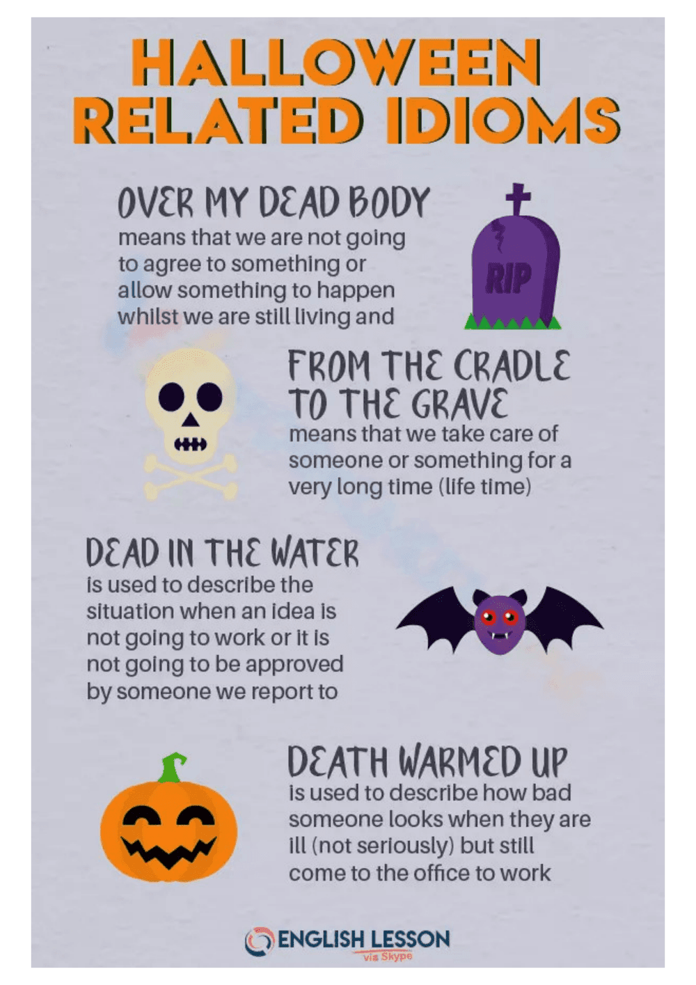 Halloween Related Idioms - Page 1