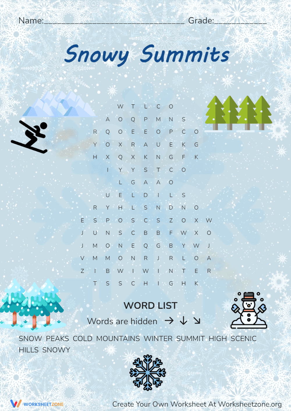 Snowy Summits - Page 1