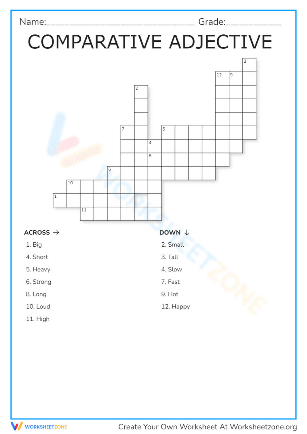 COMPARATIVE ADJECTIVE - Page 1