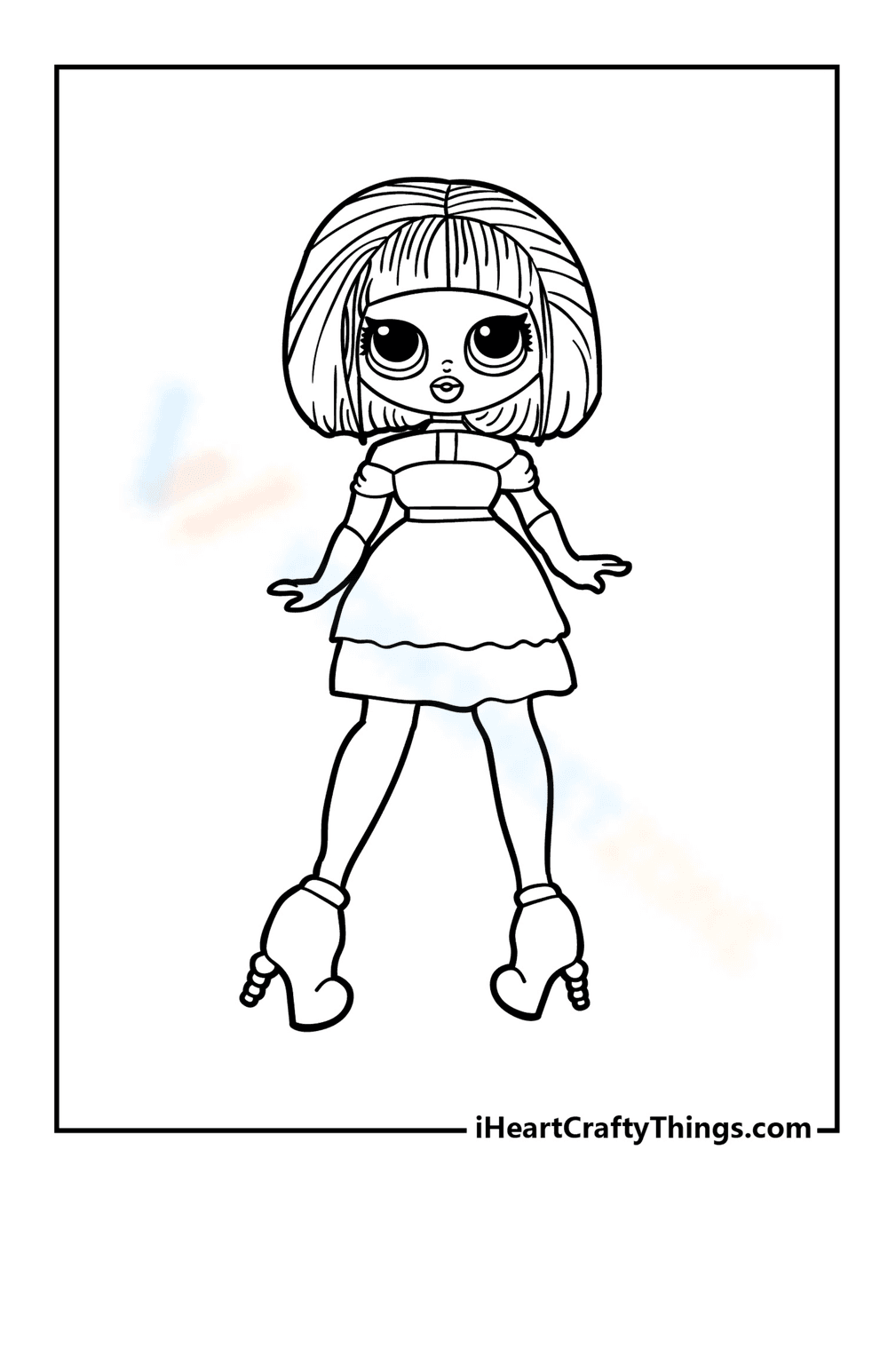 LOL OMG Big Sister Sugar Coloring - Page 1
