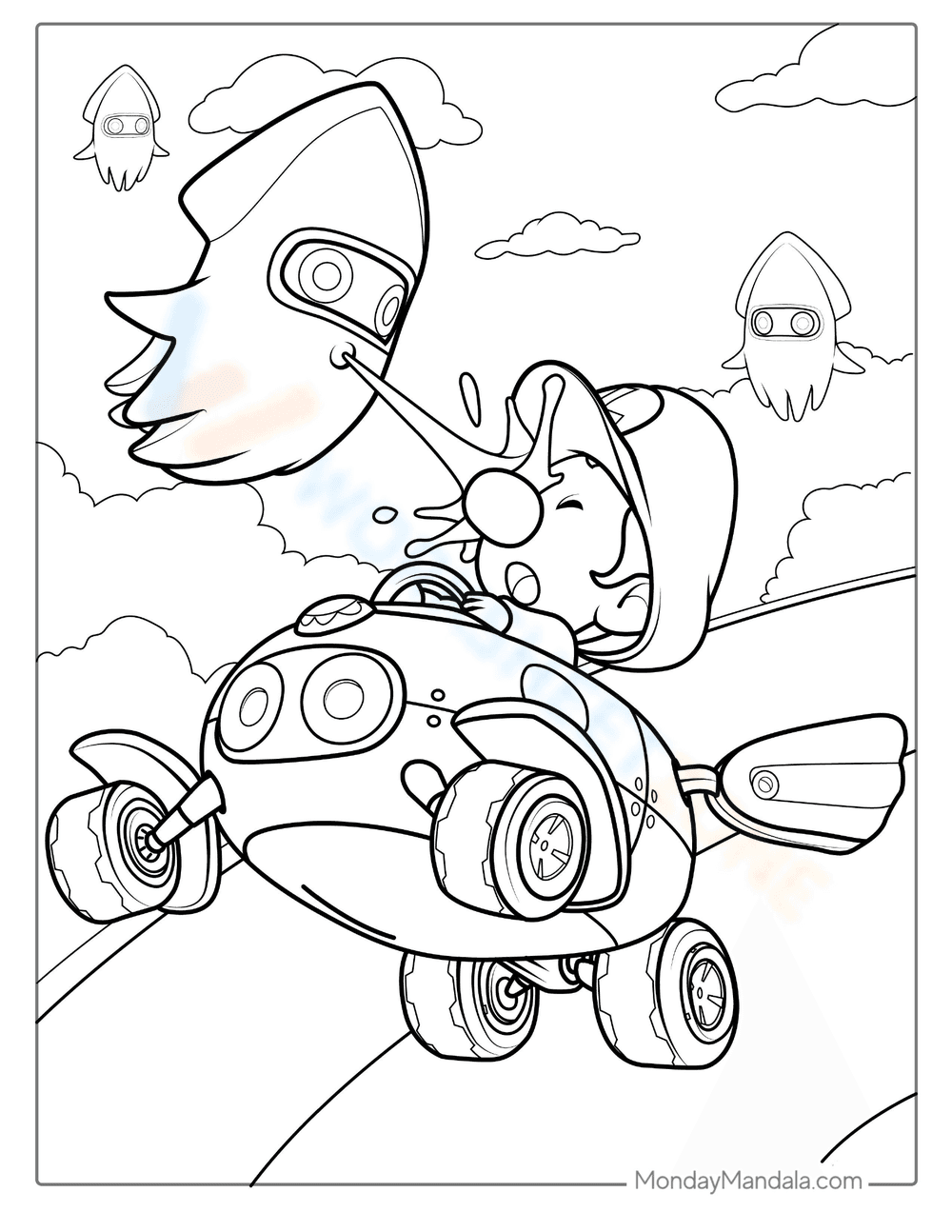 Color Baby Luigi From Mario Kart - Page 1