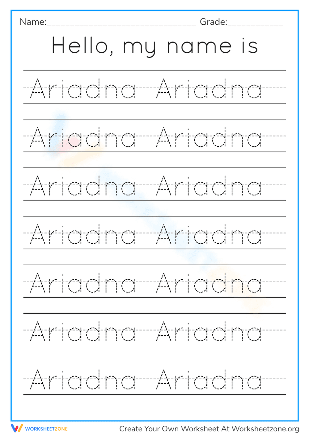 Worksheets - Page 1