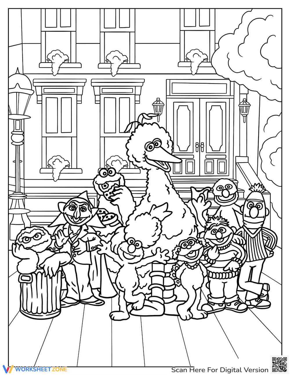 Detailed Sesame Street Poster - Page 1