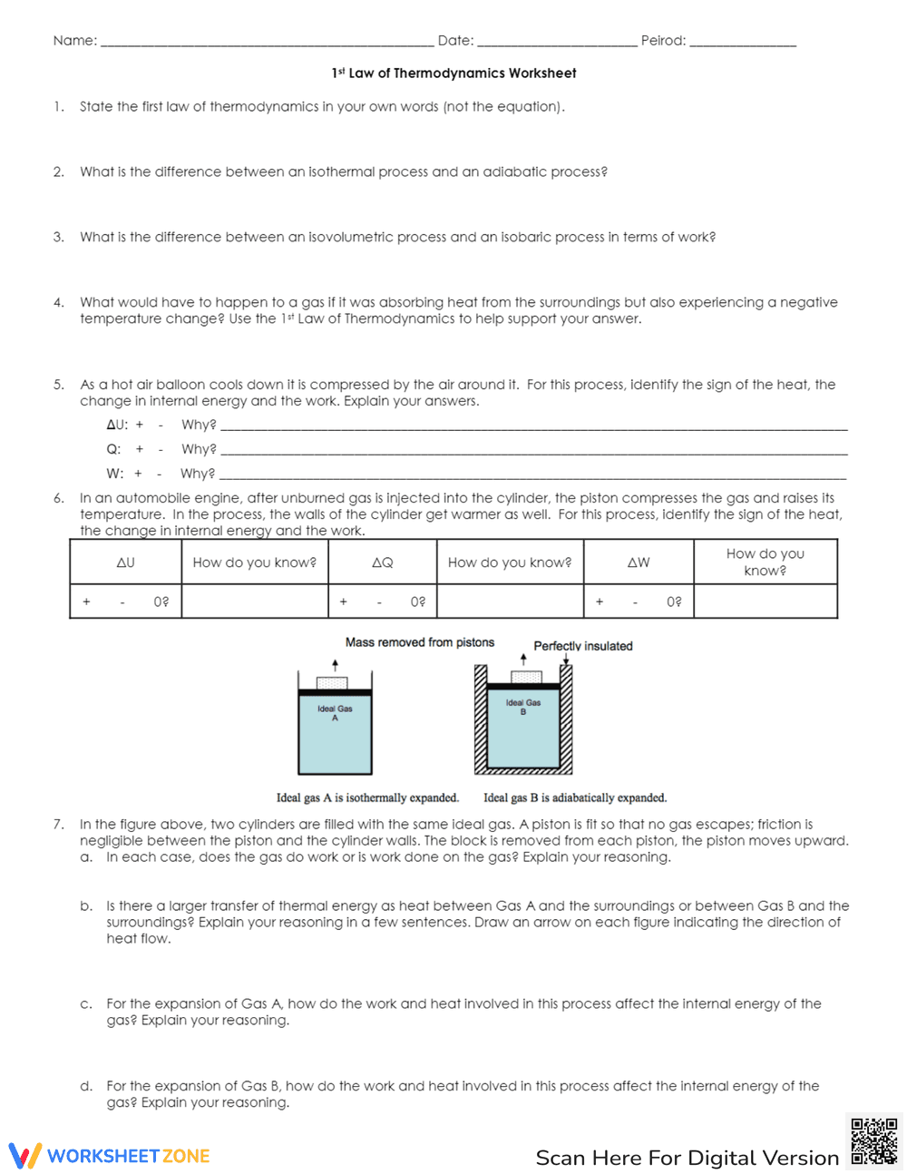 1st Law of Thermodynamics - Page 1