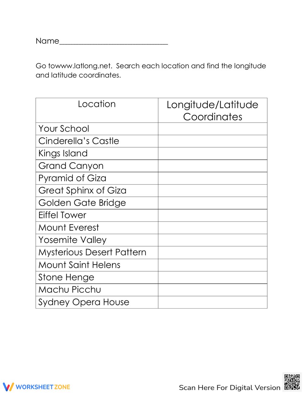 Google Earth Latitude and Longitude - Page 1