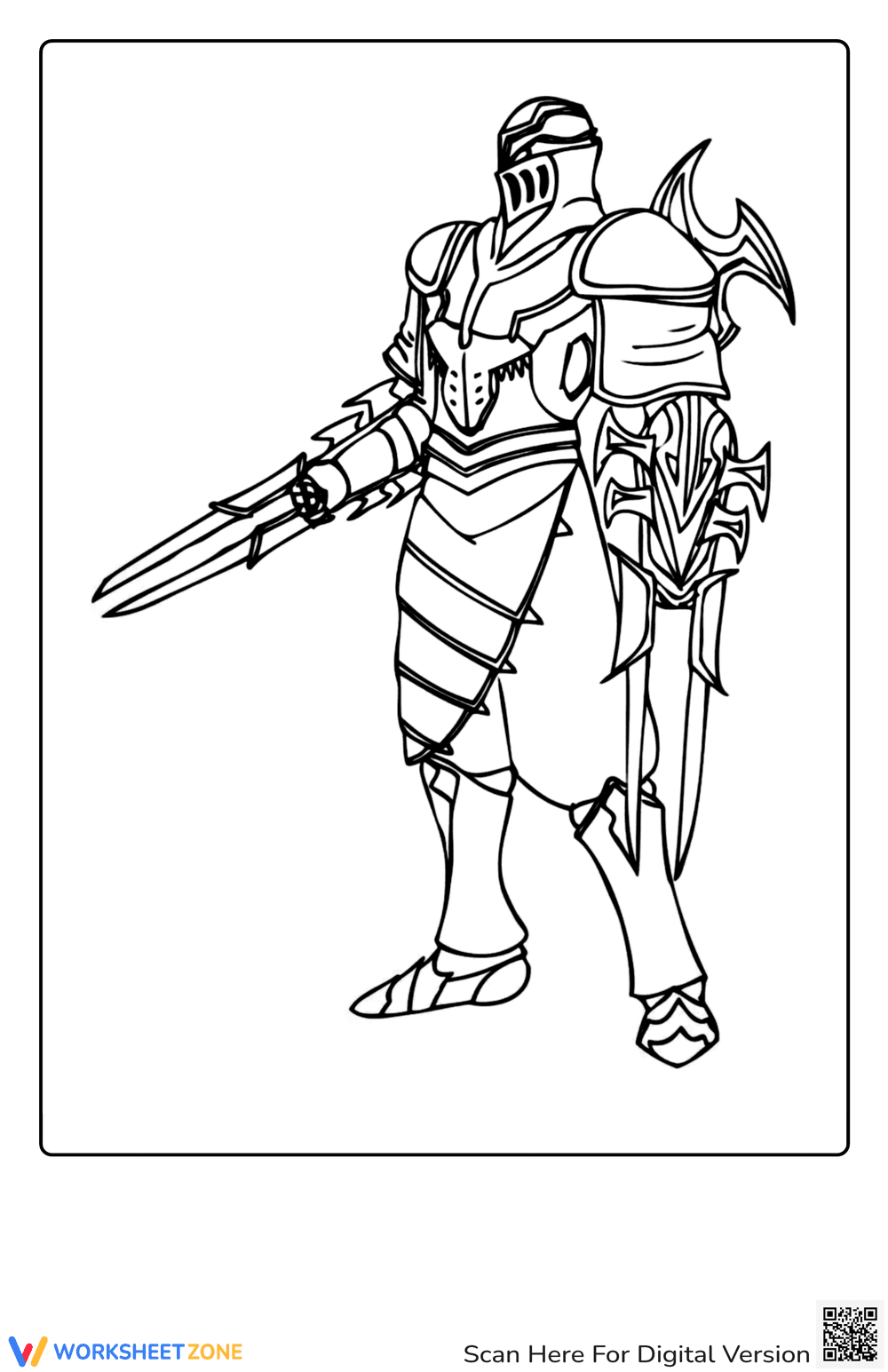 Coloring Zed From League Of Legend - Page 1
