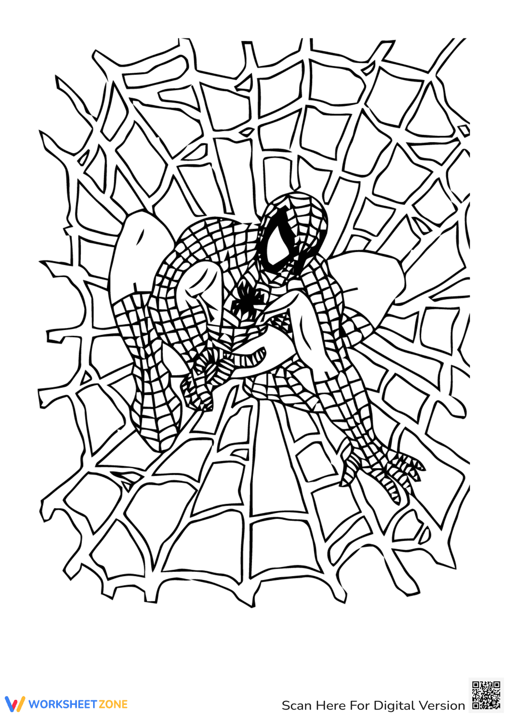 Spiderman in his web - Page 1